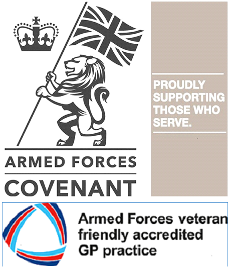 armed forces logo and accreditation